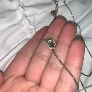 Small Kendra Scott grey diamond necklace